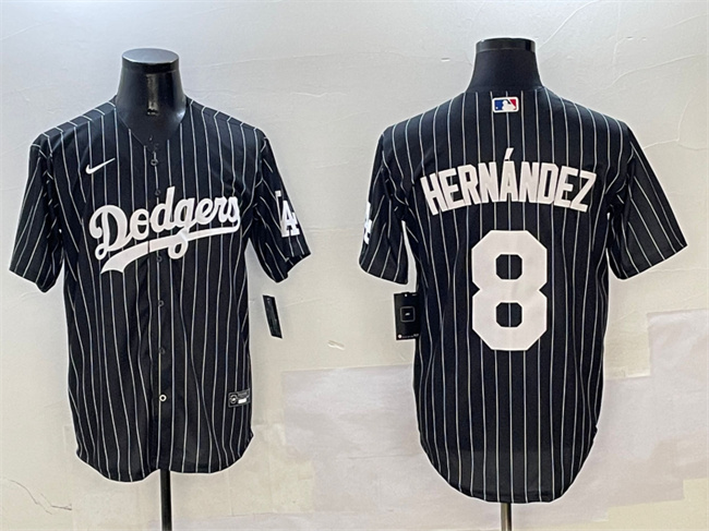 Men's Los Angeles Dodgers #8 Enrique Hernández Black Cool Base Stitched Baseball Jersey Men's Los Angeles Dodgers #8 Enrique Hernández Black Cool Base Stitched Baseball Jersey